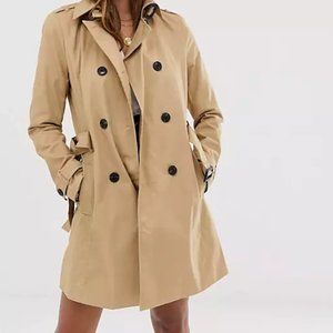 STRADIVARIUS CAMEL TRENCH COAT